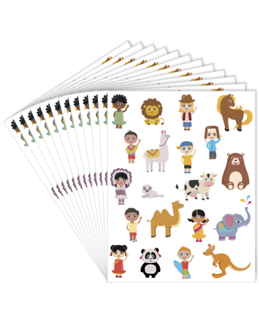 Gommettes En Papier - Enfants Du Monde