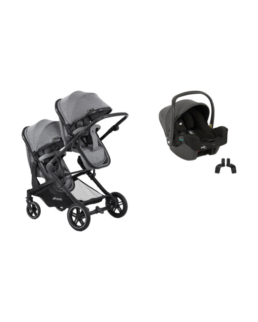 Poussette double Atlantic Twin I-snug 2