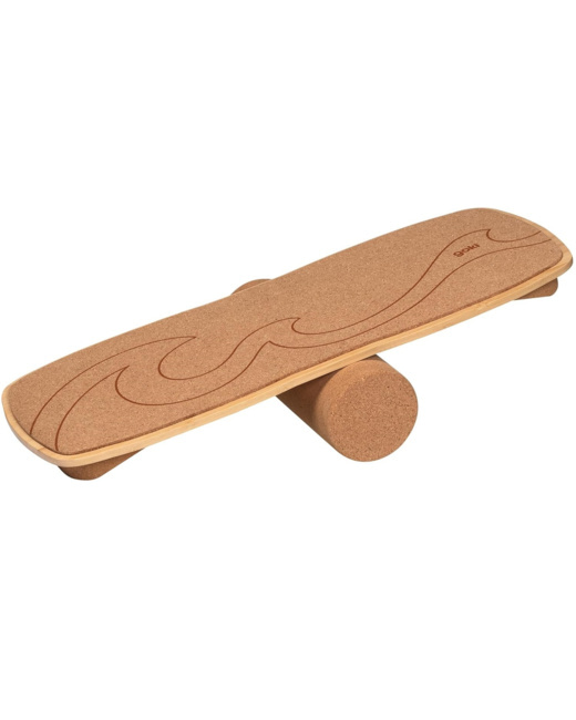 Planche d'équilibre en bois et liège