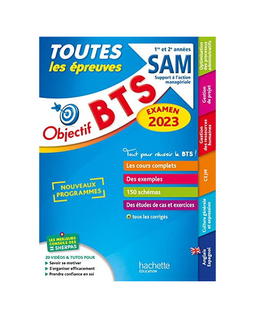 Objectif BTS SAM (1re et 2e années) - Toutes les épreuves, examen 2023