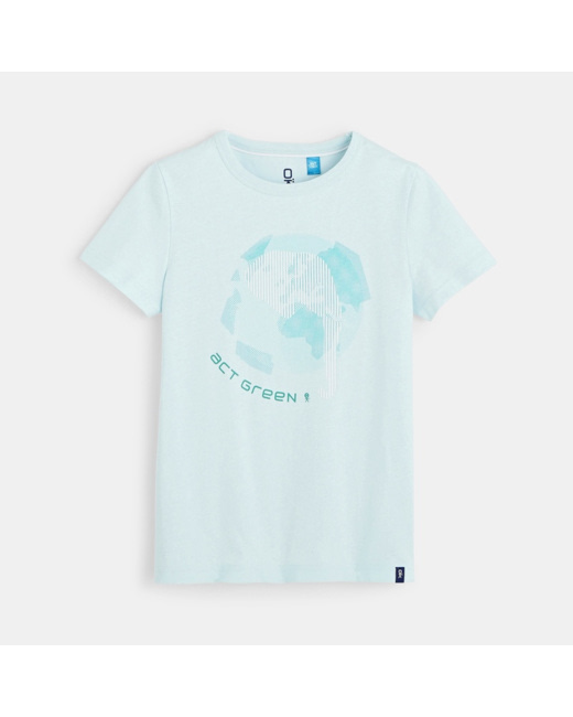 T-shirt à motif turquoise garçon