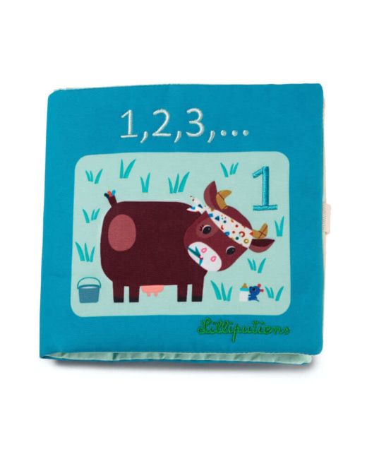 Livre en tissu à compter 1,2,3,…