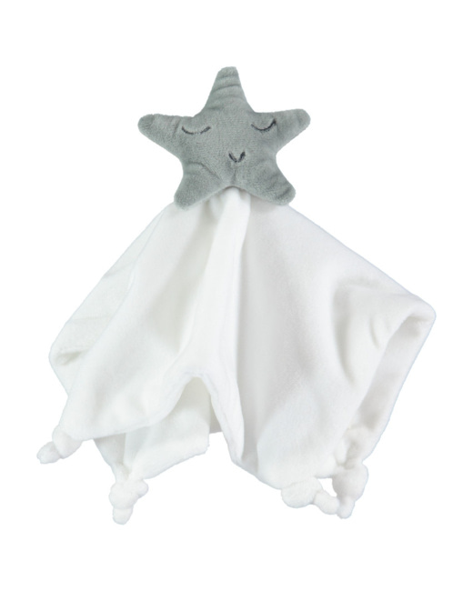 Doudou plat étoile en velours