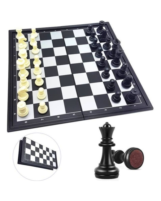 Jeu d'échecs magnétique pliable