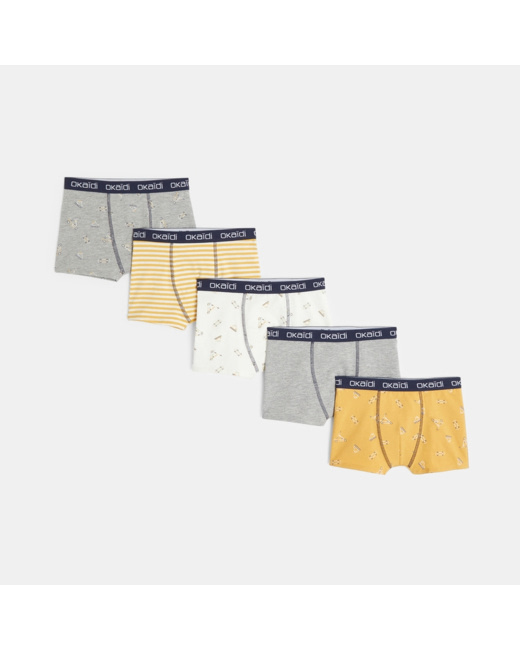 Boxers en jersey (lot de 5) garçon