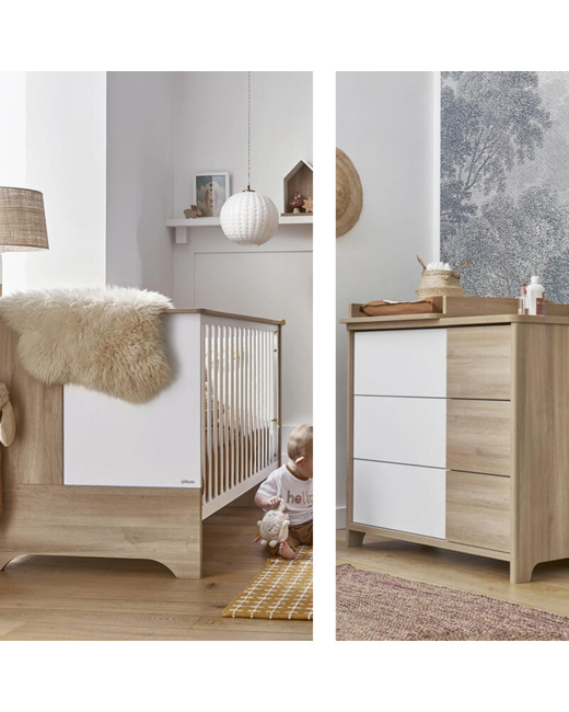 Chambre Duo Sacha Lit + Commode