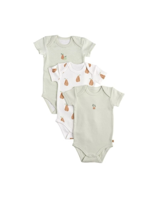 Lot de 3 bodies manches courtes Botanica