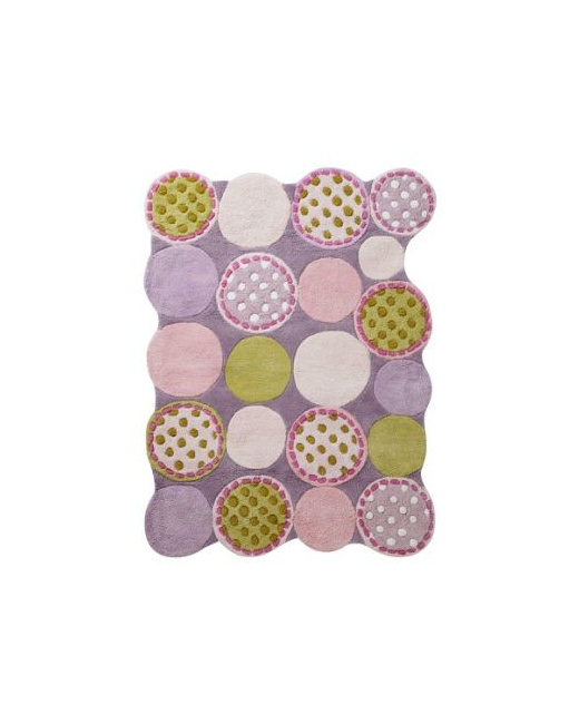 Tapis muticolore fille theme tea-time 