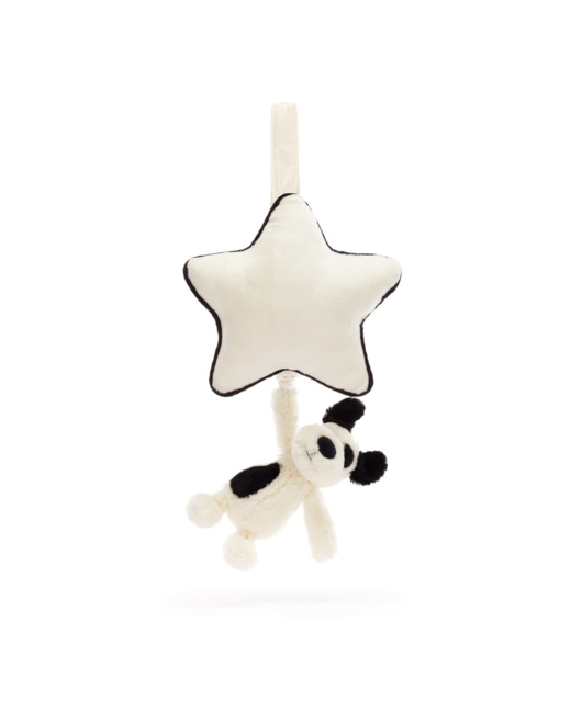 Peluche musicale Bashful Black & Cream Puppy