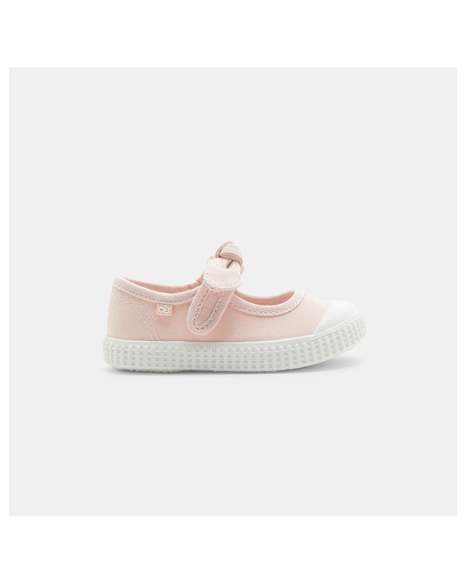 Ballerines toile à noeud
