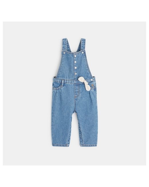 Salopette longue boyfriend denim