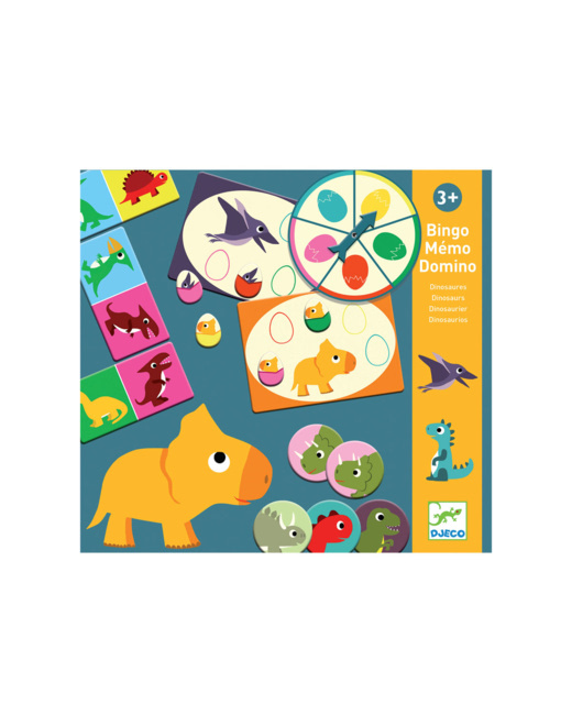 Bingo Mémo Domino Dinosaures