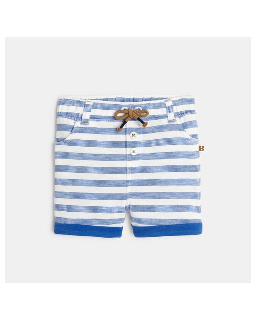 Short molleton à rayures