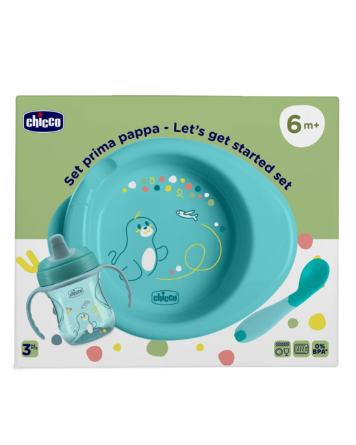 Coffret repas assiette + tasse + cuillère - 6m+