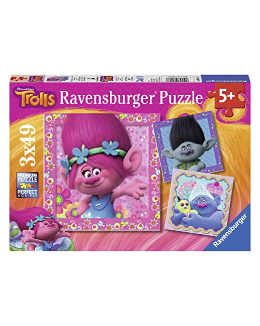 Puzzle -  Les Trolls - 3x49 pièces