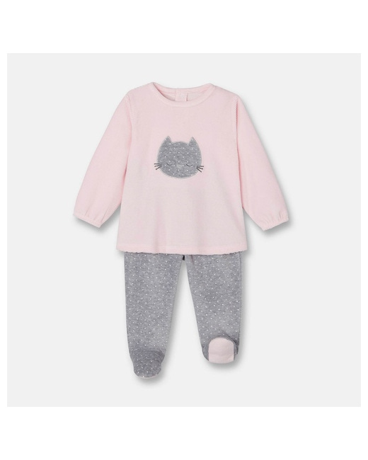 Pyjama velours côtelé à motif