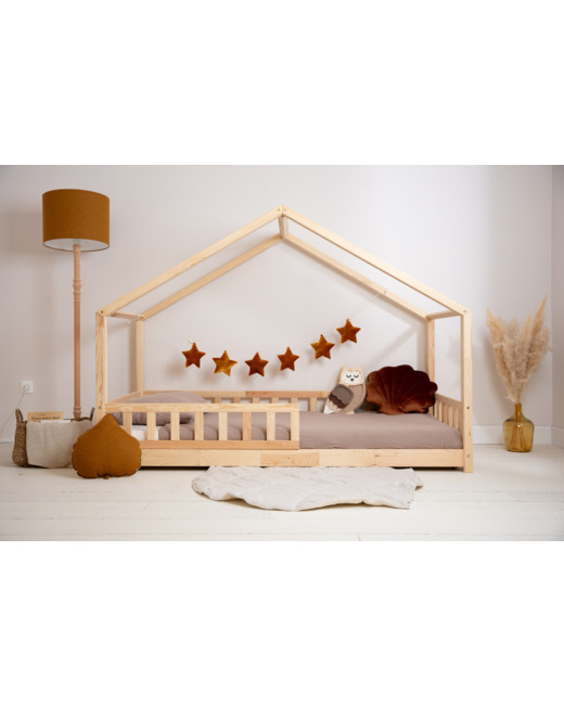 Lit cabane DK bois naturel