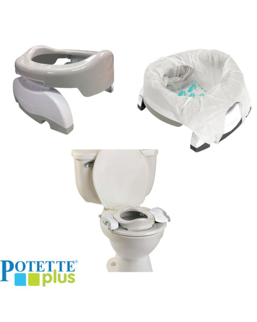 Pot multi-fonctions pot de voyages + réducteur de toilettes + pot de  maison, Potette Plus de Potette Plus