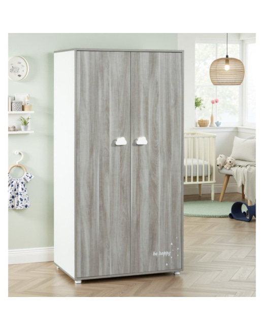 Armoire 2 portes Smile Chêne Silex