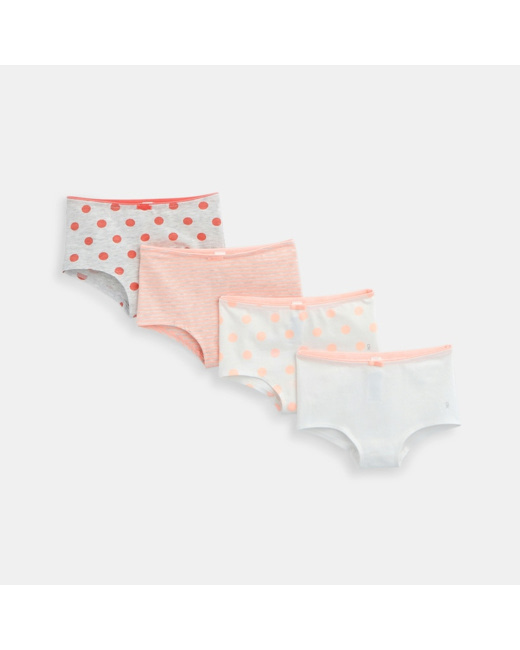 Boxers fille (lot de 5) gris ou noir