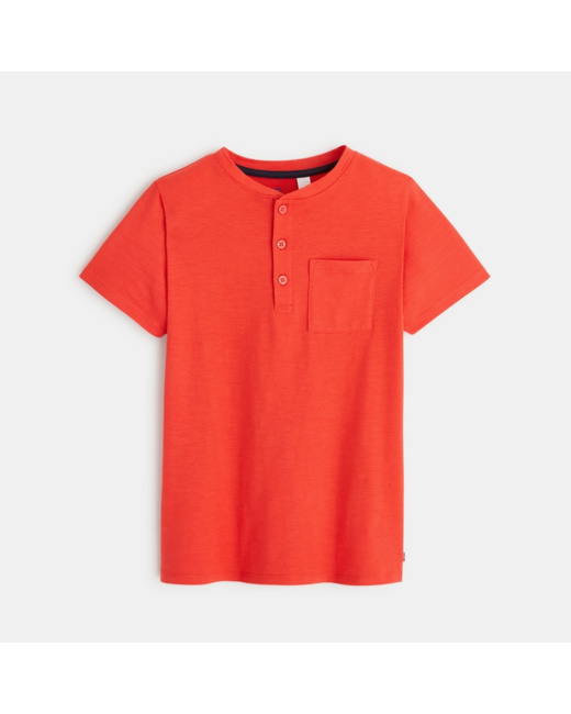 T-shirt tunisien uni rouge garçon