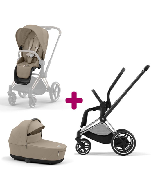 Poussette ePriam + siège Cozy + Nacelle Luxe Cozy 