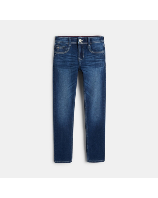 Jean slim stretch thermorégulant bleu garçon