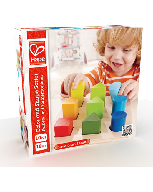 Jeu de formes et de couleurs en bois