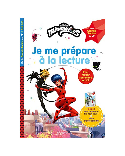 Miraculous - Je me prépare à la lecture Grande Section - CP, dès 5 ans - Cahier de vacances 2023