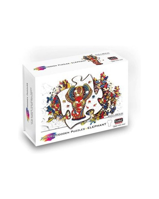 Rainbow Wooden Puzzle ELEPHANT