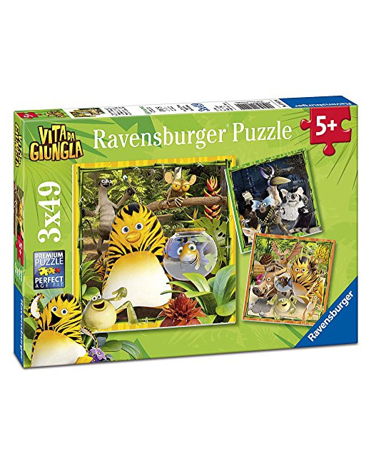 Puzzle - Le panda de la jungle - 2x49 pièces