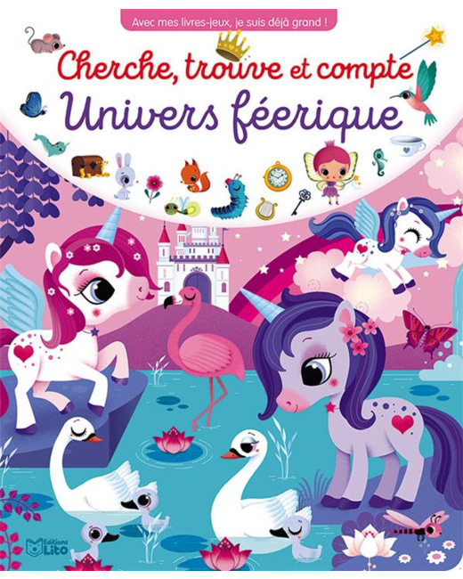 Livre Cherche, Trouve Et Compte - Univers Féérique