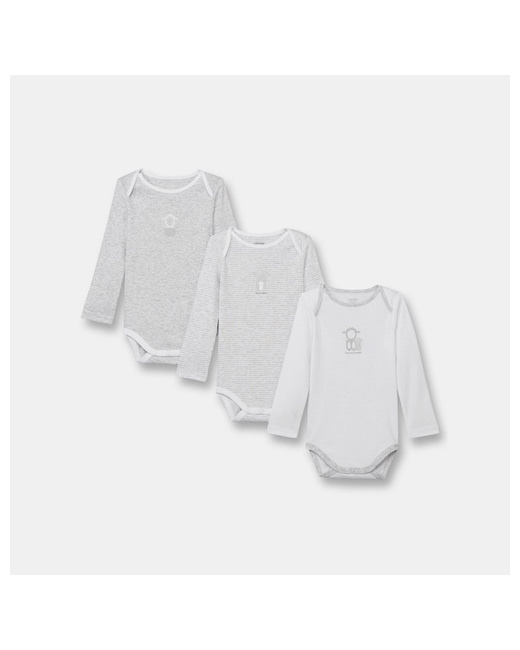 Body manches longues col US (lot de 3)