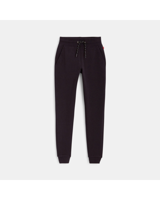 Pantalon de jogging en molleton noir garçon