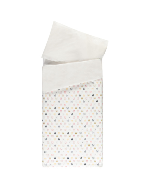 Parure de lit avec housse de couette et taie d'oreiller Ethnic animals
