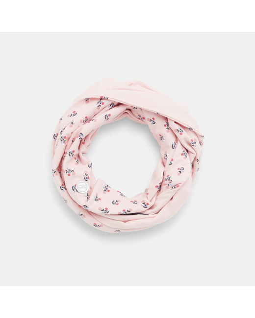 Snood bi-face en jersey rose fille