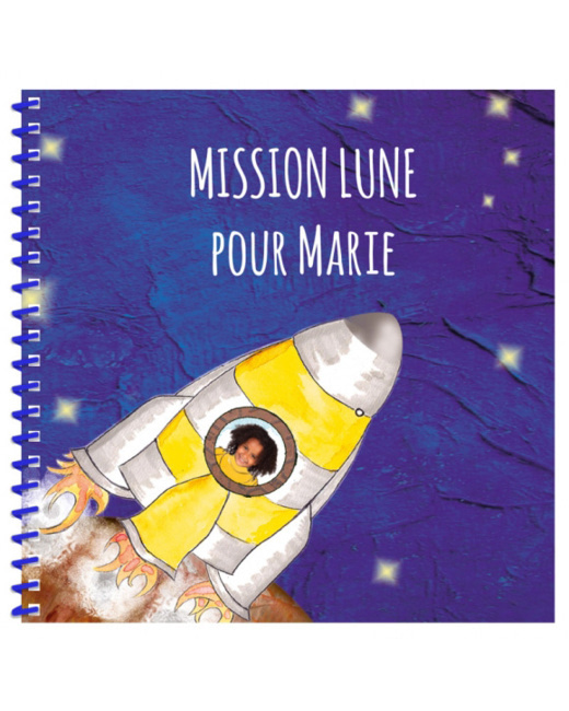 Livre personnalisé pour un enfant : Mission Lune