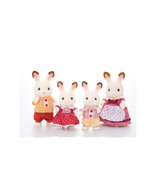 Figurine famille lapin chocolat
