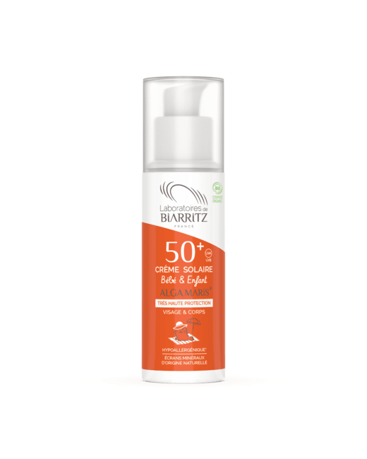 Crème Solaire Bébé & Enfant SPF50+