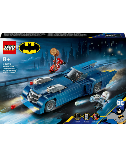 La Batmobile contre Harley Quinn et Mr. Freeze Batman