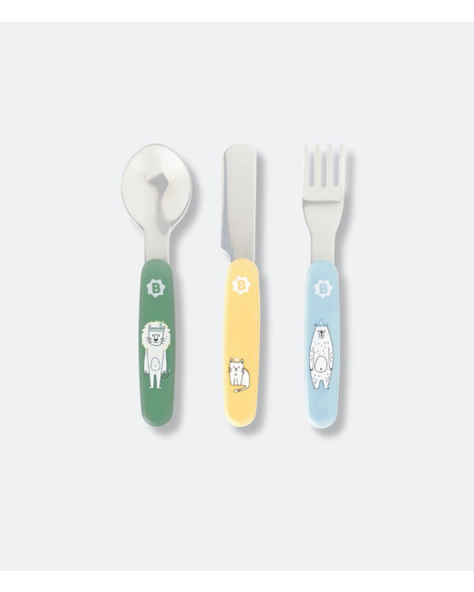 Couverts métal pour bébé