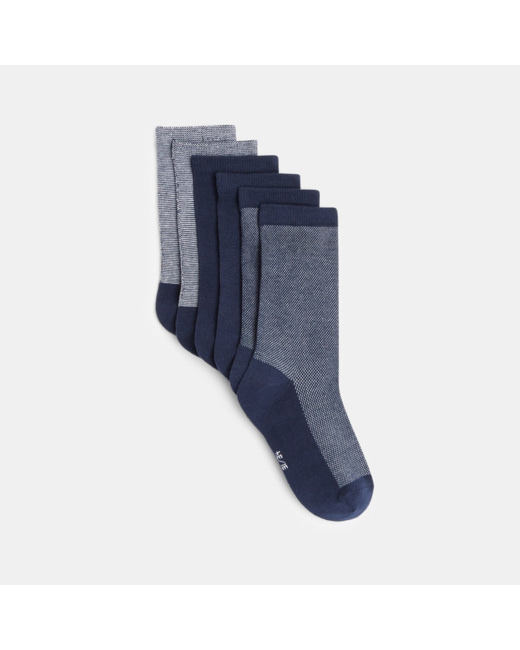 Chaussettes (lot de 3 paires) bleues garçon