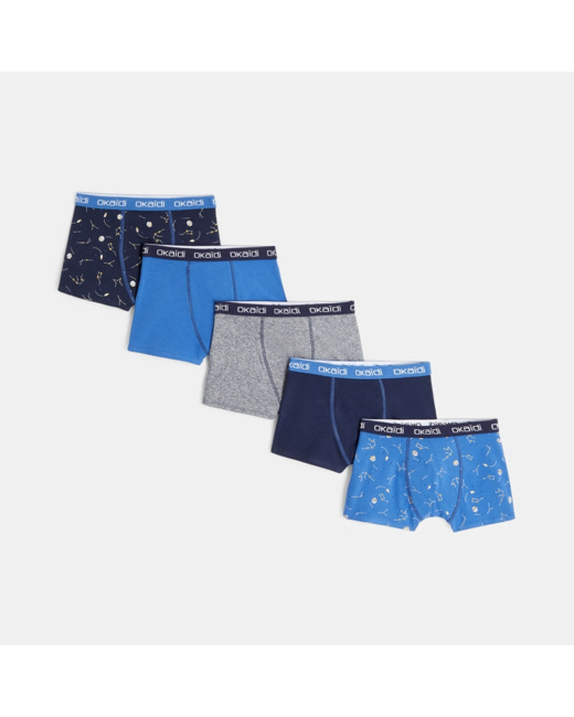 Boxers en jersey (lot de 5) garçon