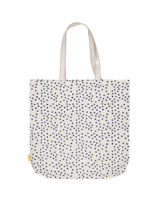 Tote bag en coton recyclé à pois