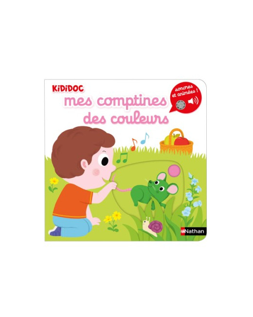 Livre Kiddidoc mes comptines des couleurs