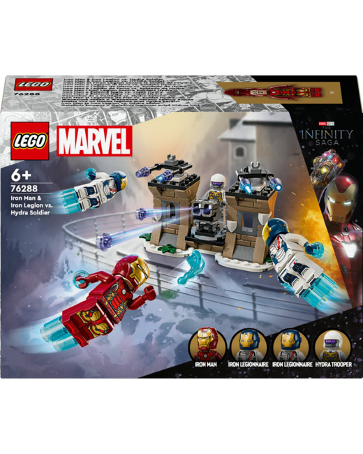 Iron Man et l’Iron Legion contre le soldat de l’Hydra Marvel