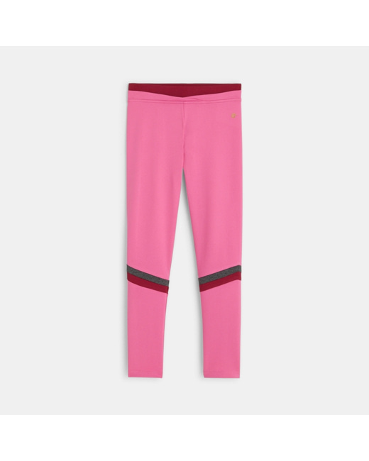 Legging de sport rose fille