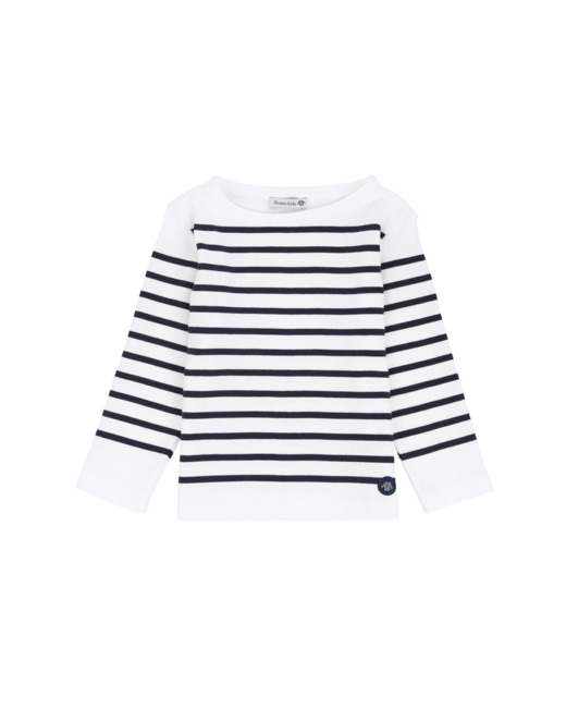 Marinière "Amiral" Kids - Blanc/Navire
