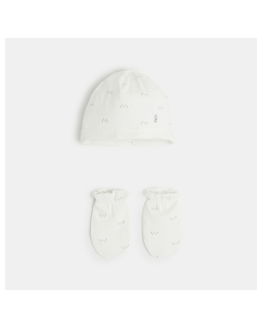 Bonnet et moufles frimousse chat