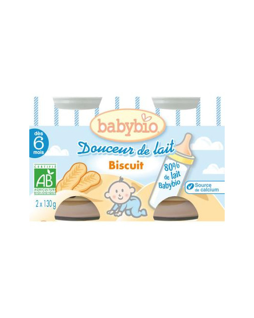 BIO Douceur de lait Biscuit 130 g dès 6 mois